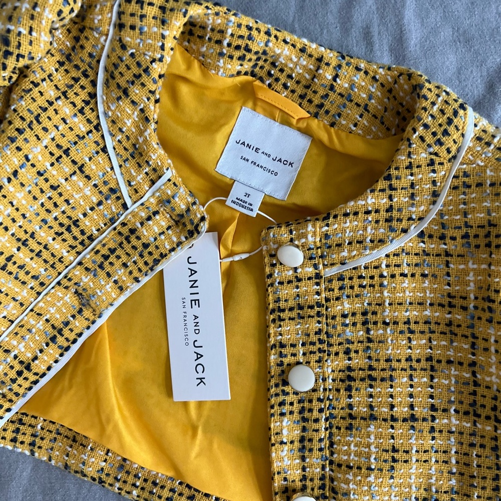 Janie and Jack: Boucle Outfit (Sizing: 2T Jacket, 2T Shirt, 18-24 Months Shorts)